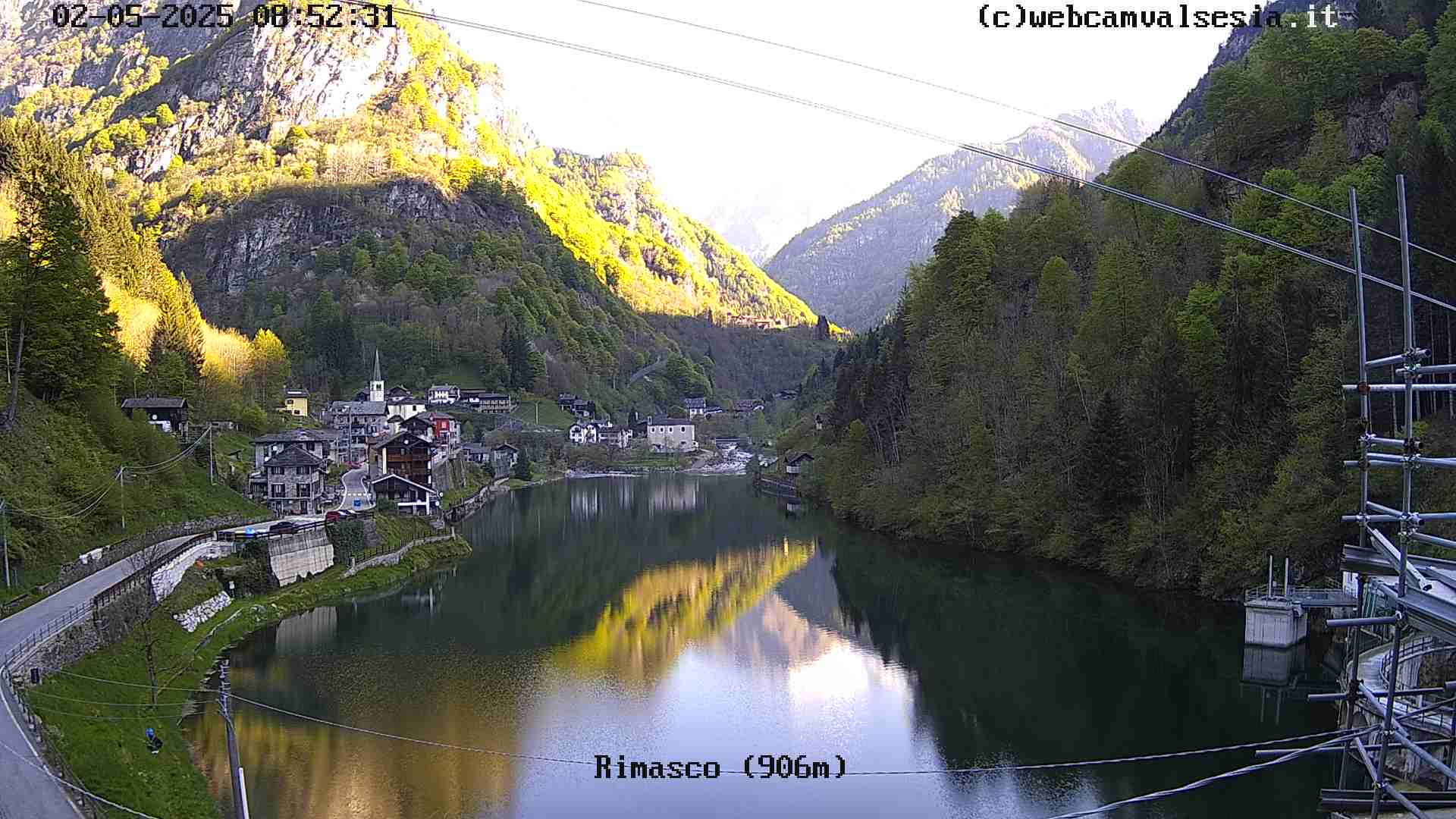 immagine della webcam nei dintorni di Punta Indren: webcam Rimasco