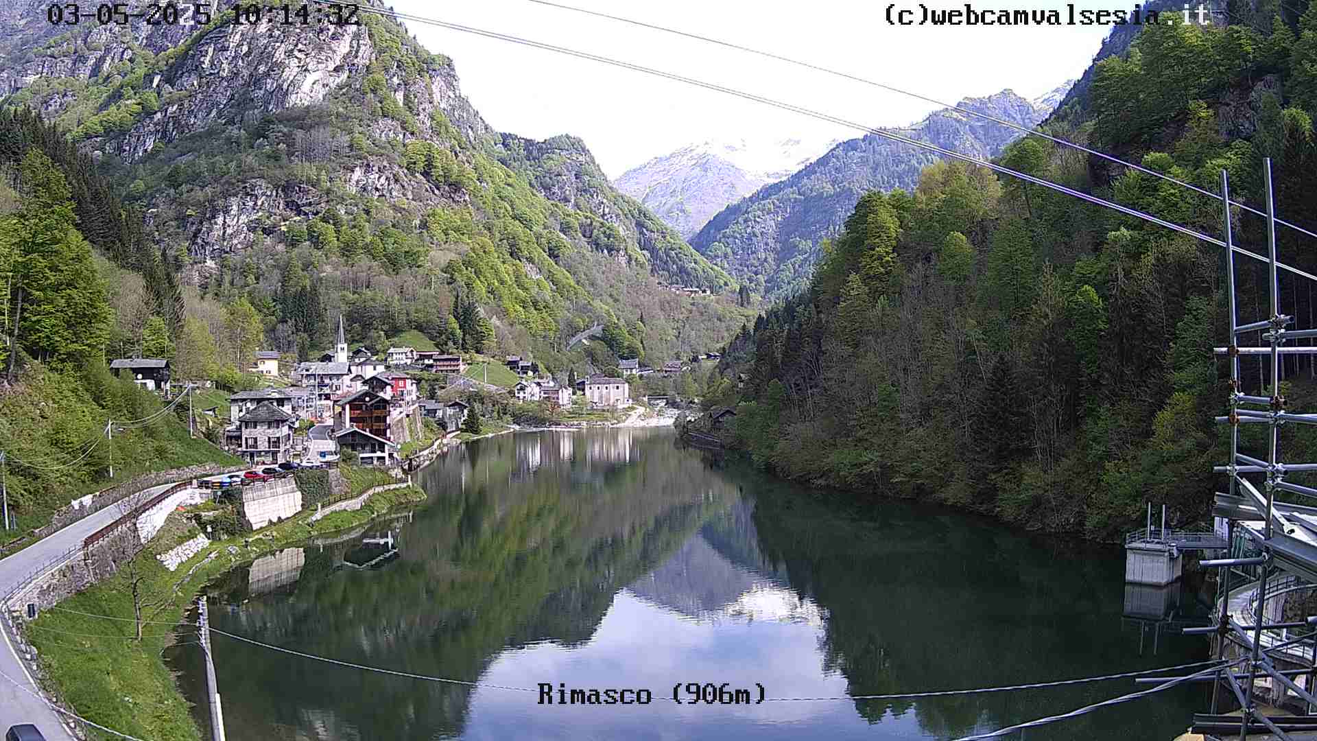 immagine della webcam nei dintorni di Rifugio Boffalora Ticino: webcam Rimasco