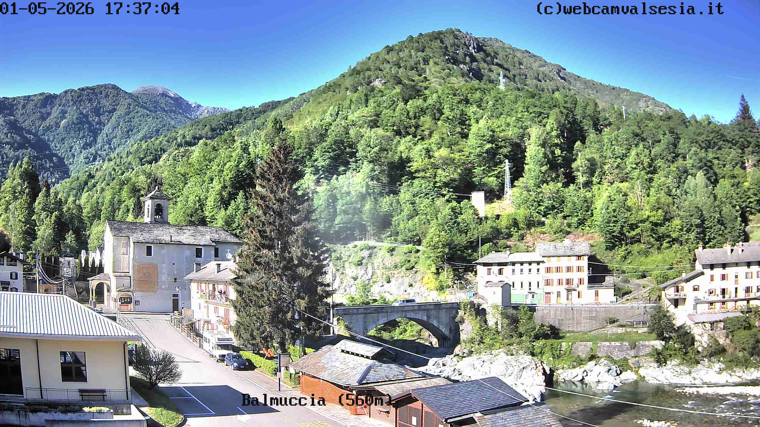 immagine della webcam nei dintorni di Quarona: webcam Balmuccia