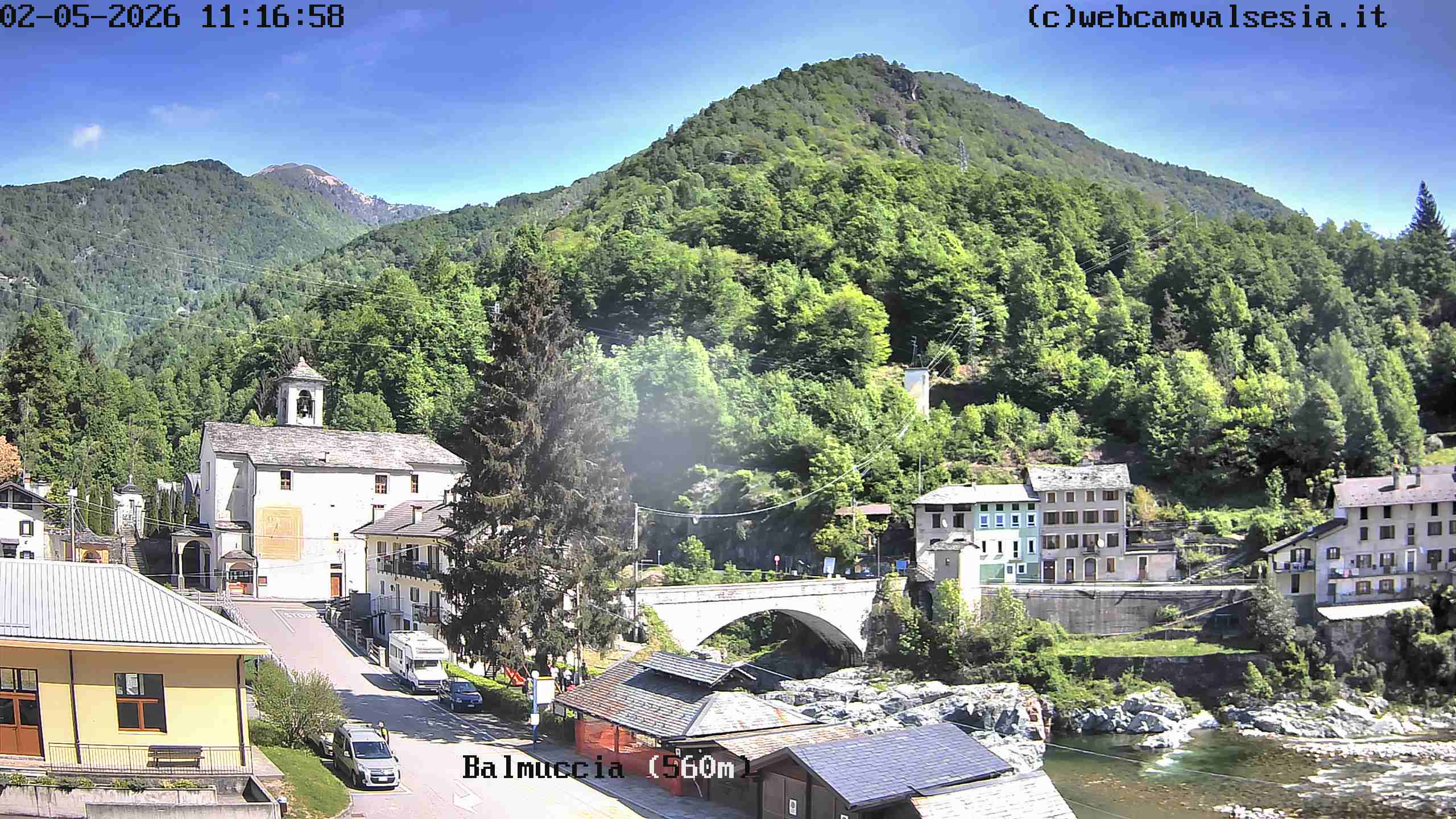 immagine della webcam nei dintorni di Quarona: webcam Balmuccia