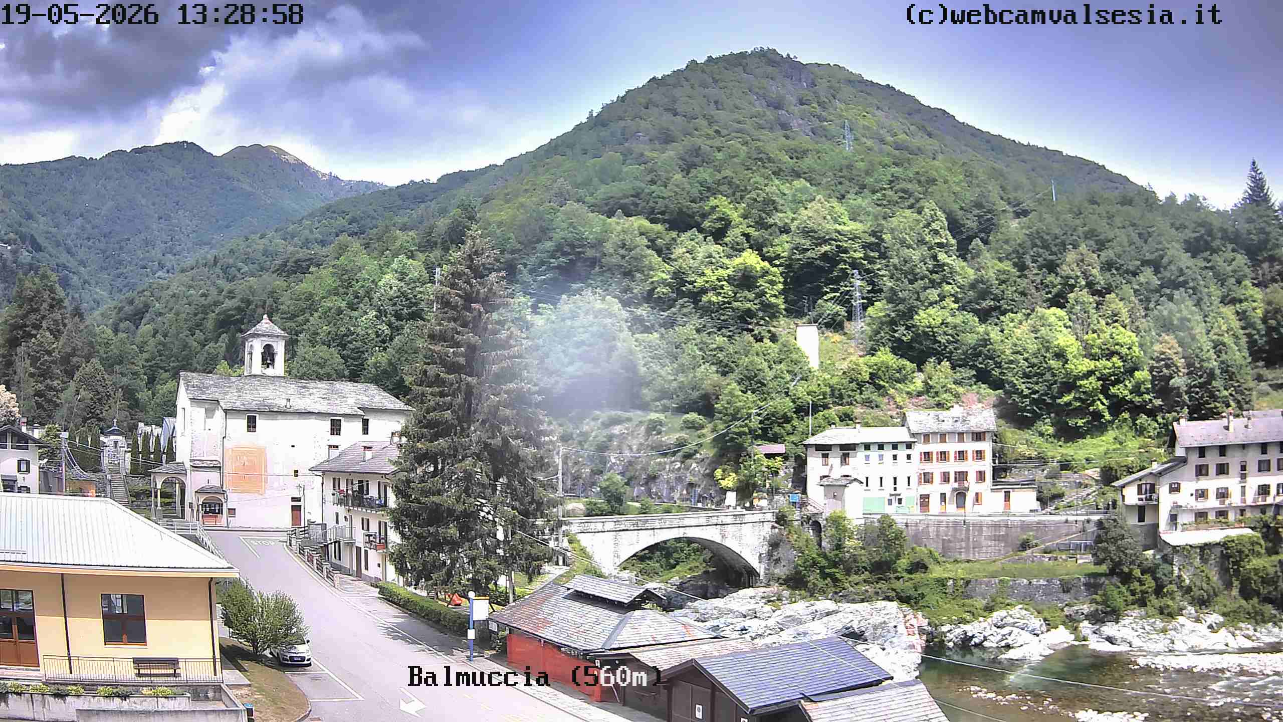 immagine della webcam nei dintorni di Bielmonte: webcam Balmuccia