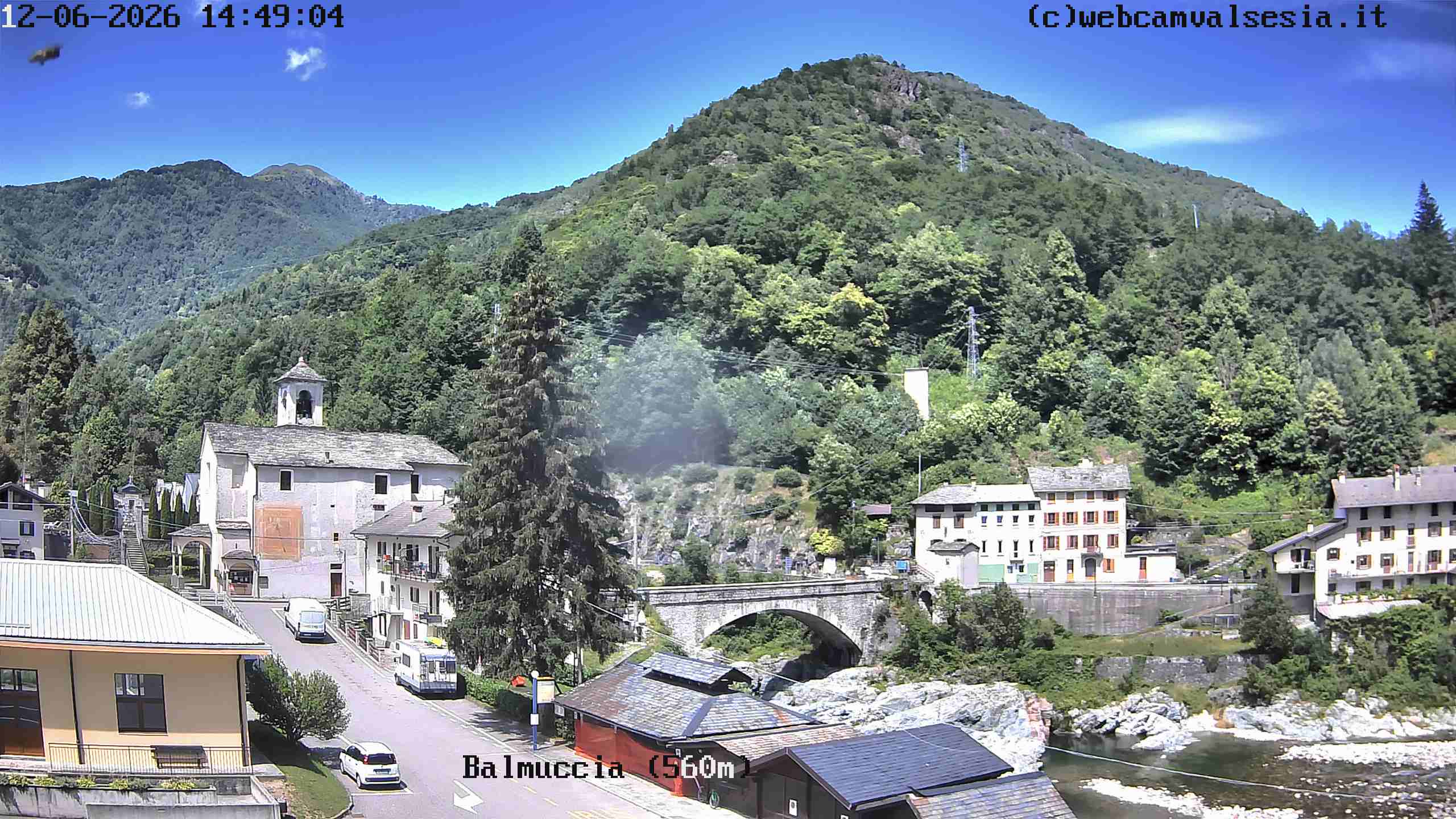 immagine della webcam nei dintorni di Campertogno: webcam Balmuccia