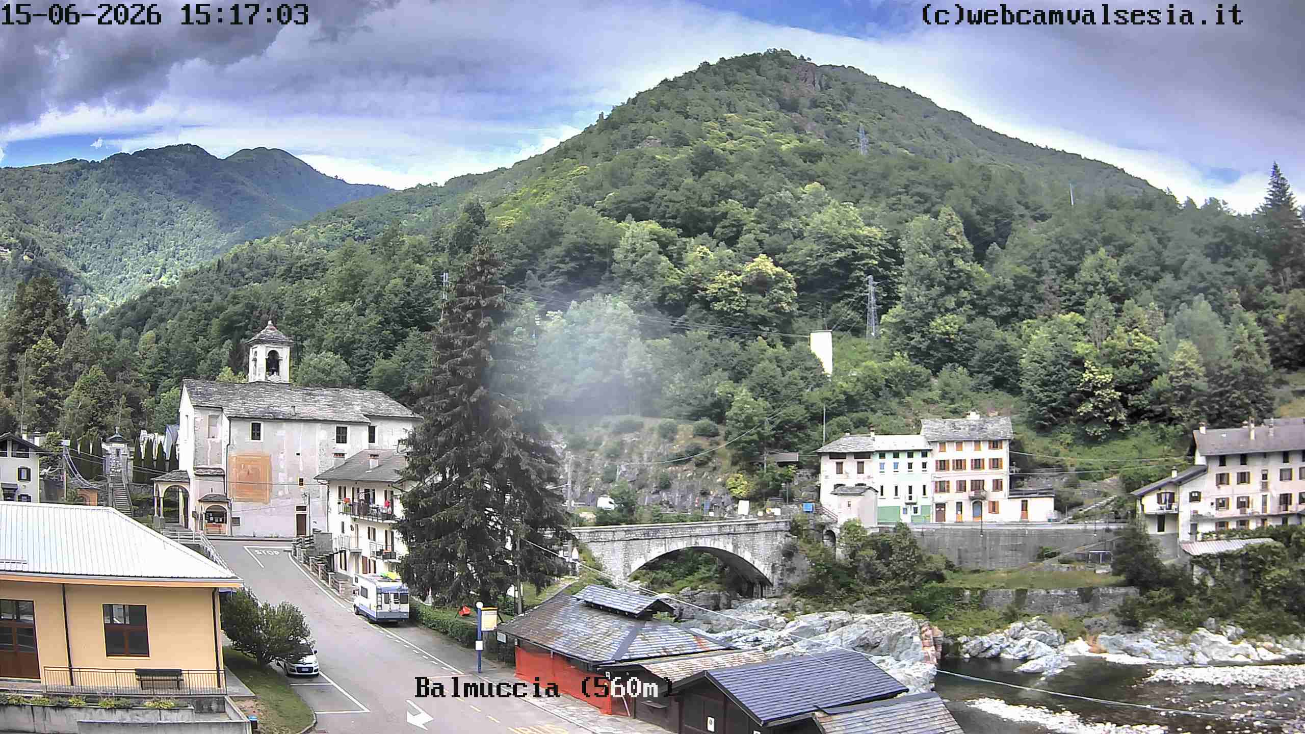 immagine della webcam nei dintorni di Bielmonte: webcam Balmuccia