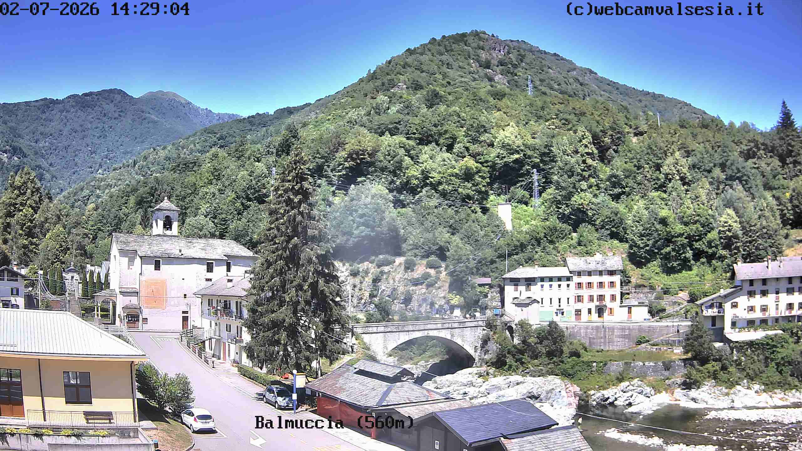 immagine della webcam nei dintorni di Borgosesia: webcam Balmuccia