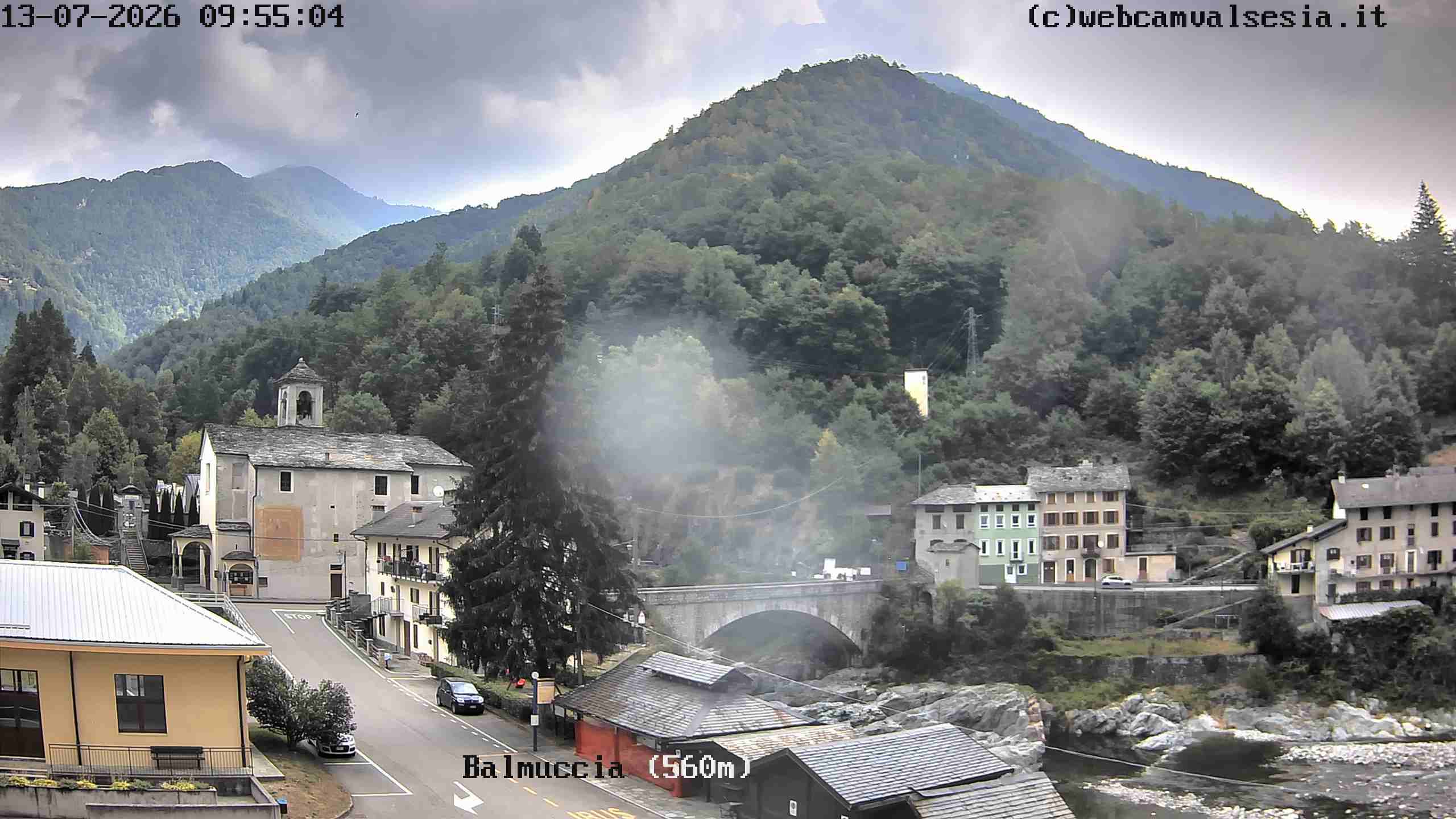 immagine della webcam nei dintorni di Bielmonte: webcam Balmuccia