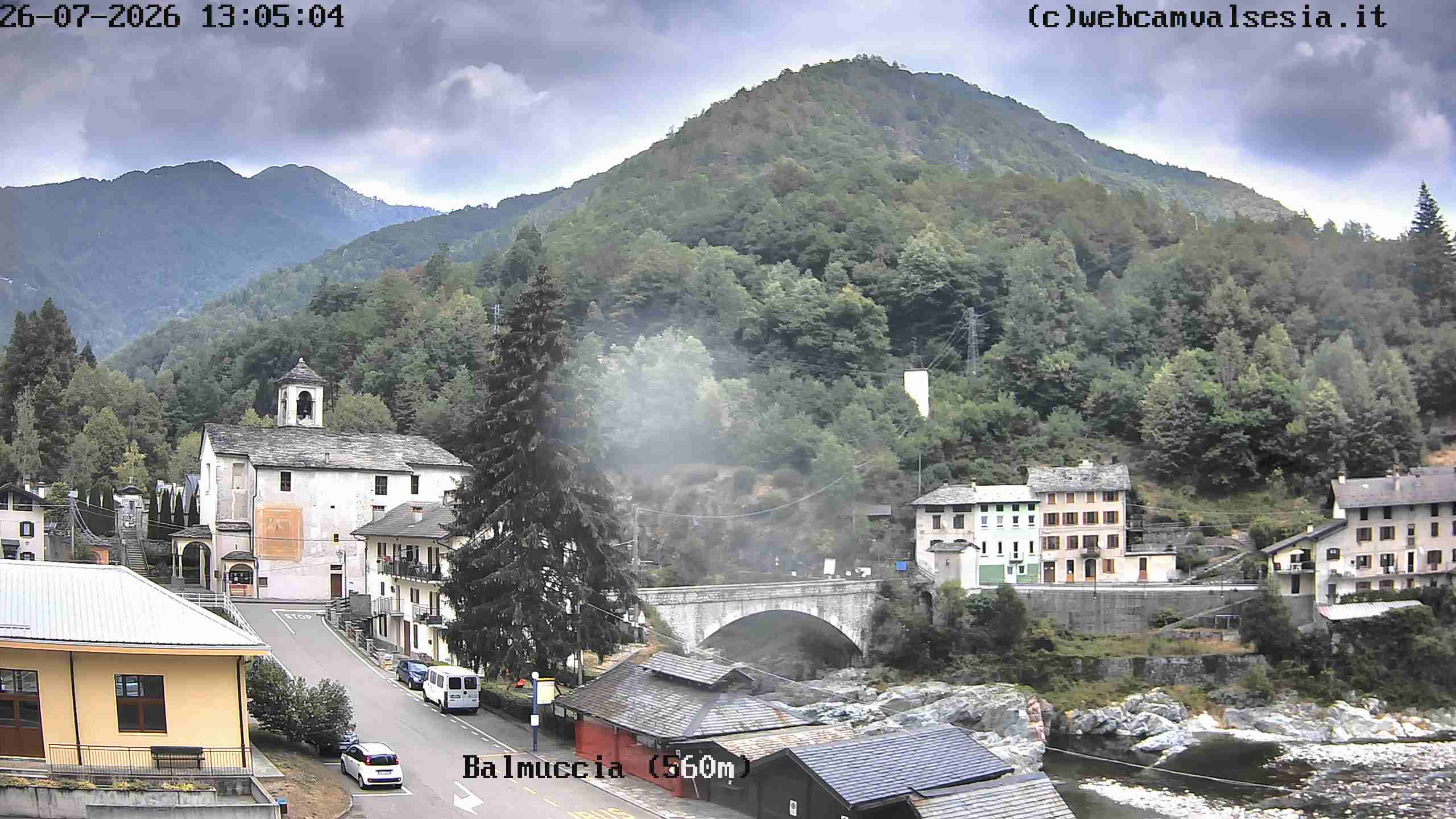 immagine della webcam nei dintorni di Varallo: webcam Balmuccia