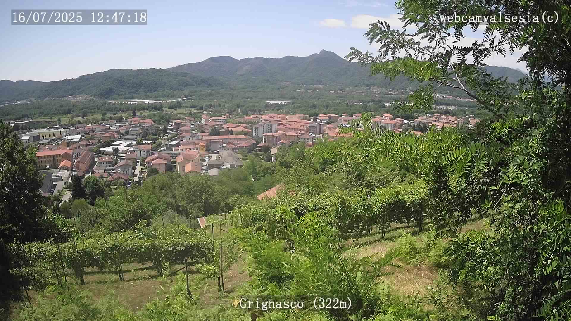 immagine della webcam nei dintorni di Quarona: webcam Grignasco