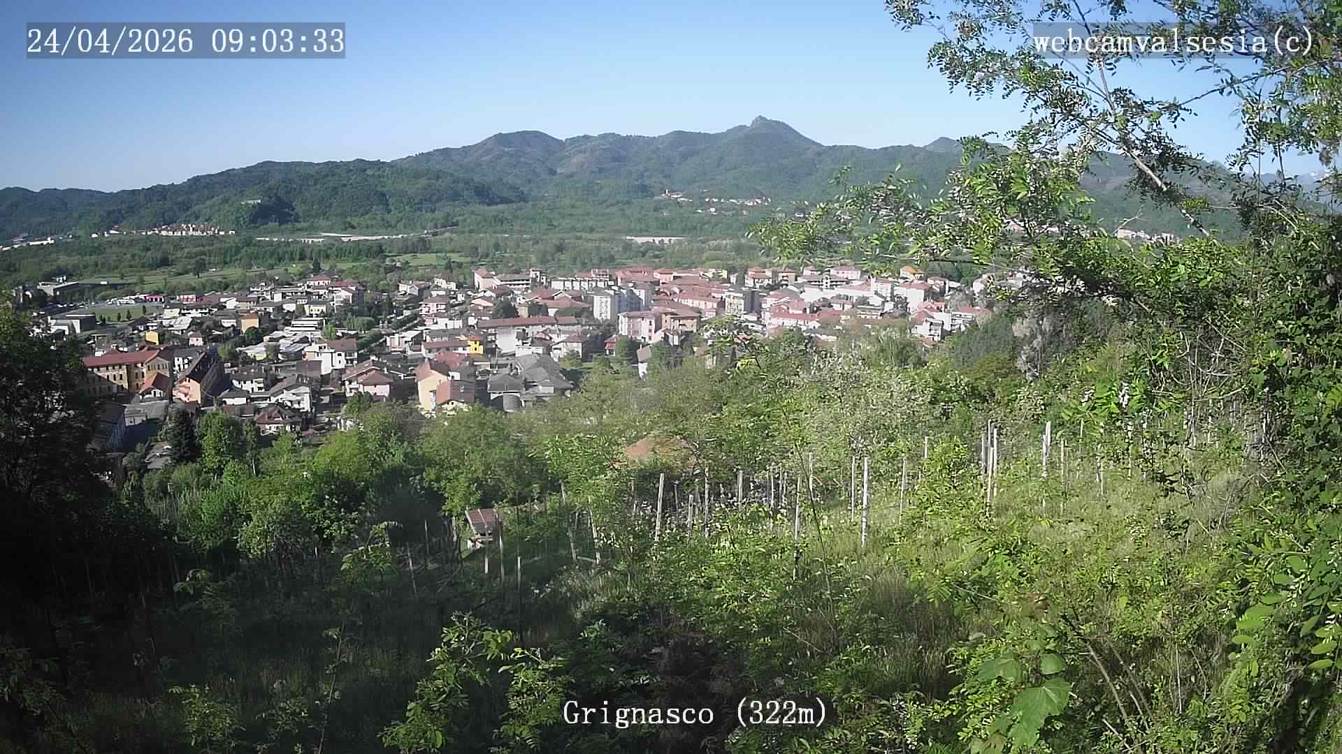 immagine della webcam nei dintorni di Varallo: webcam Grignasco