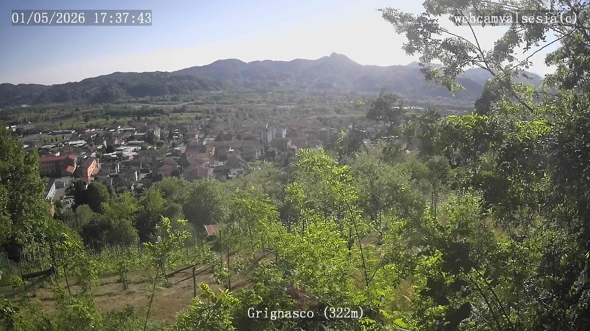 immagine della webcam nei dintorni di Quarona: webcam Grignasco