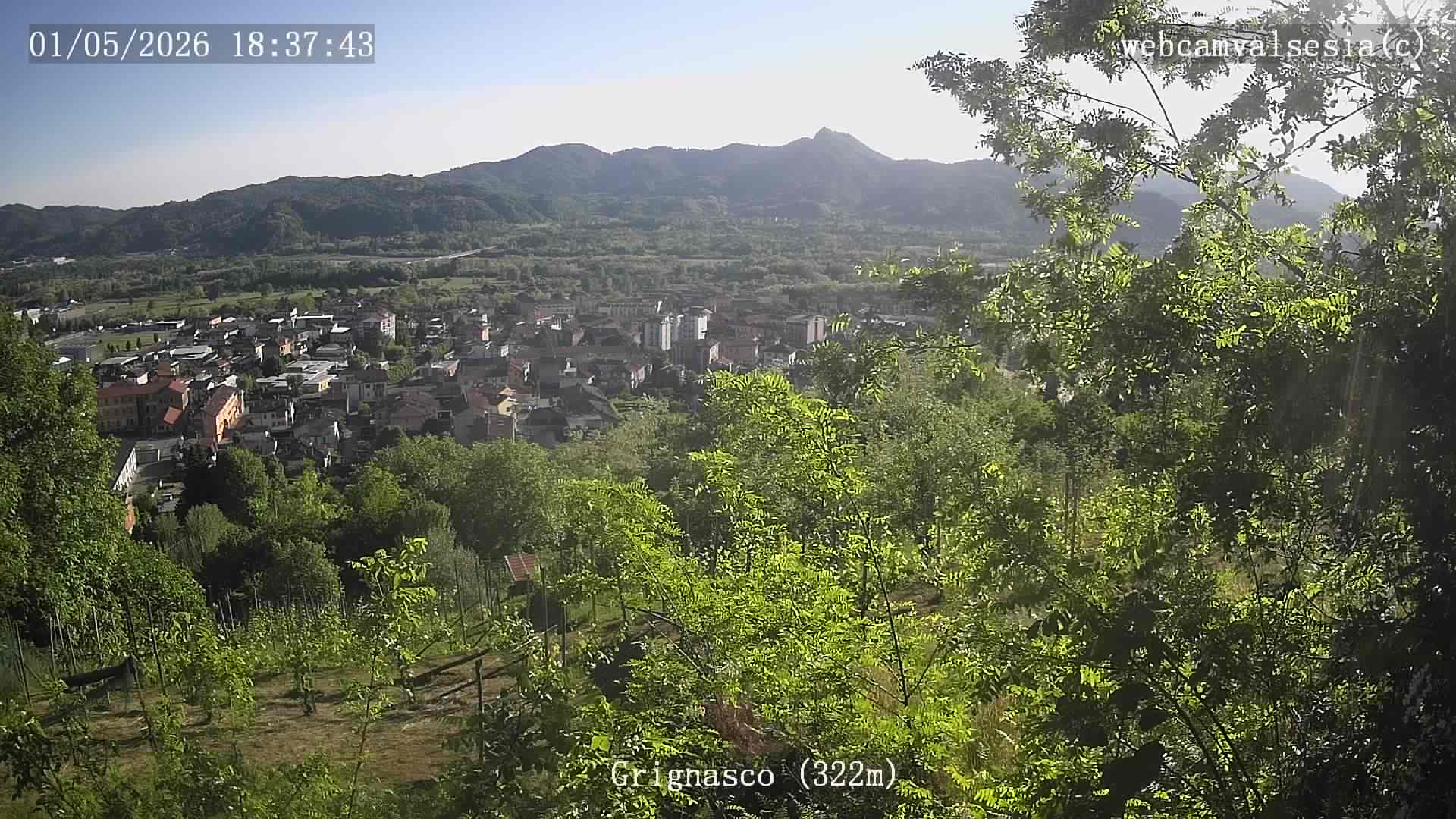immagine della webcam nei dintorni di Bielmonte: webcam Grignasco