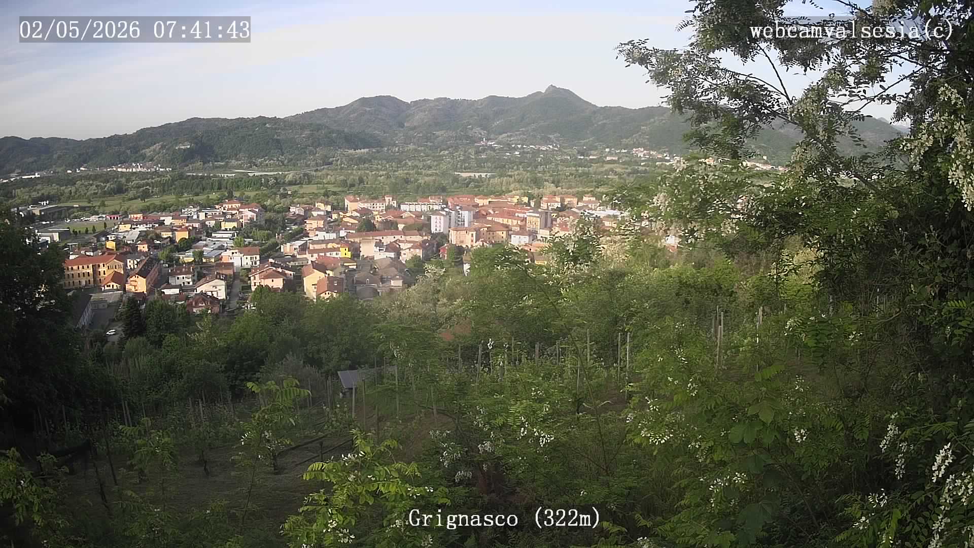 immagine della webcam nei dintorni di Varallo: webcam Grignasco