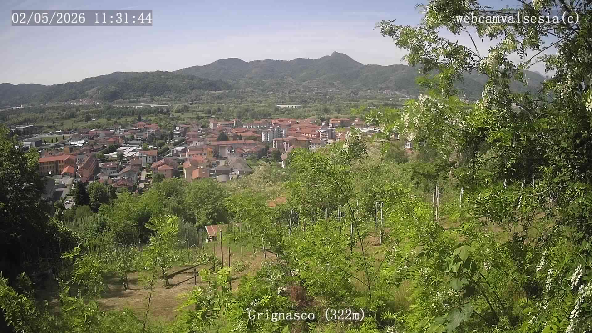 immagine della webcam nei dintorni di Varallo: webcam Grignasco