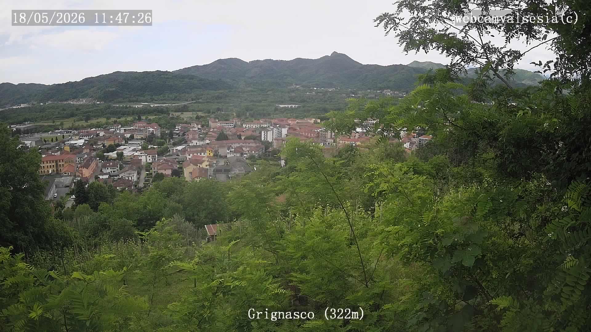 immagine della webcam nei dintorni di Borgosesia: webcam Grignasco