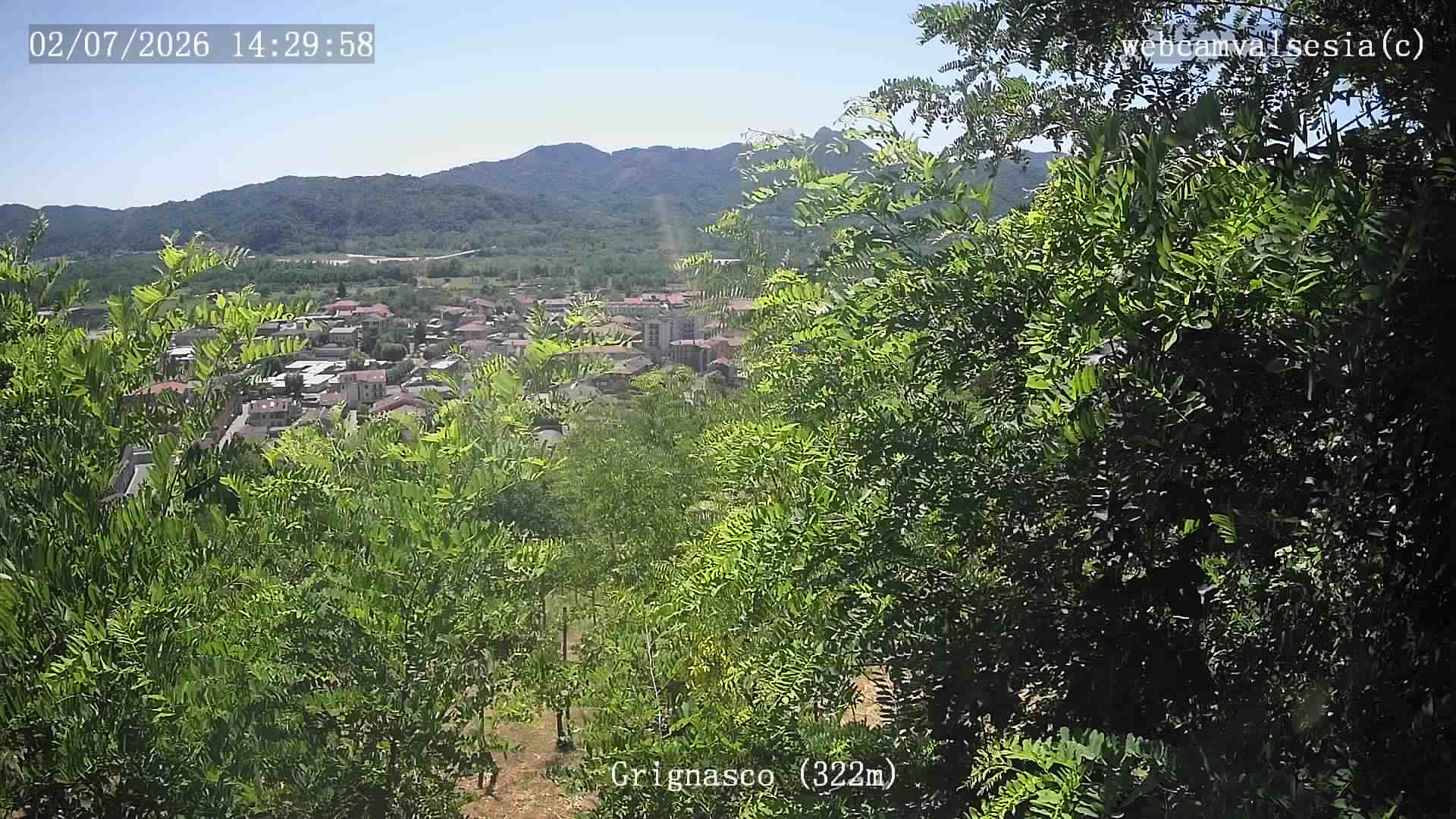 immagine della webcam nei dintorni di Borgosesia: webcam Grignasco