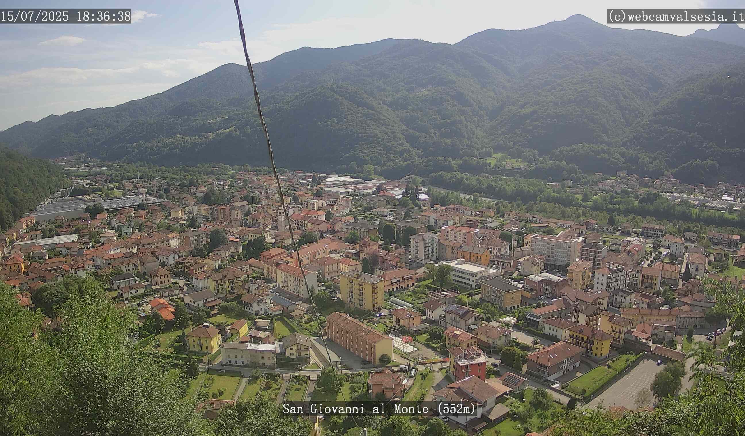 immagine della webcam nei dintorni di Borgosesia: webcam Quarona