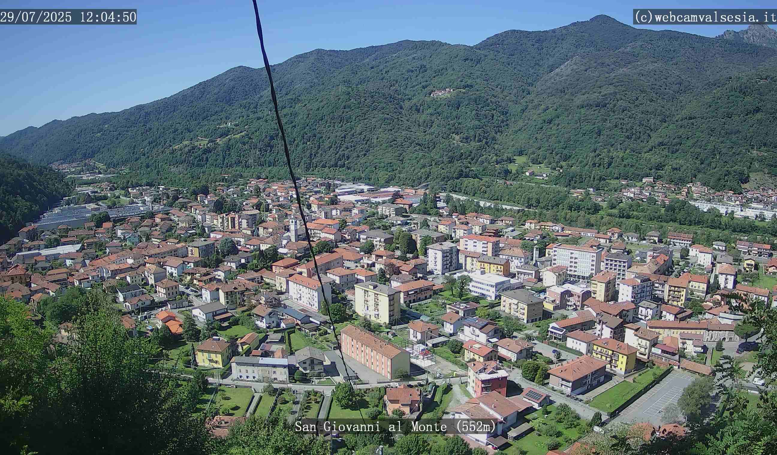 immagine della webcam nei dintorni di Bielmonte: webcam Quarona