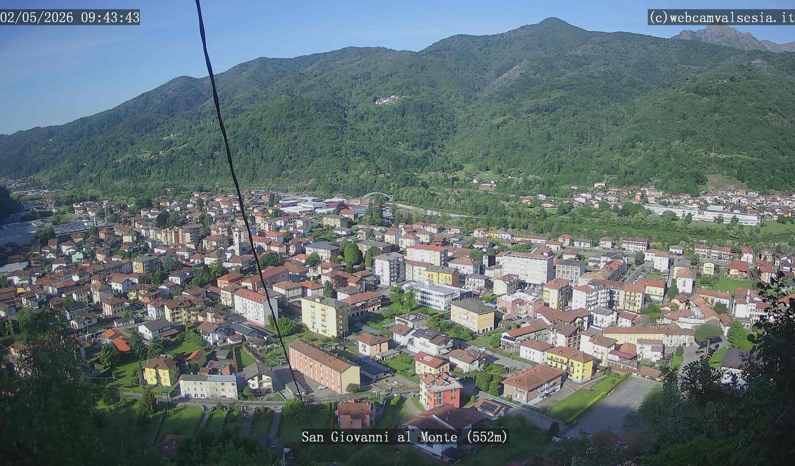 immagine della webcam nei dintorni di Varallo: webcam Quarona