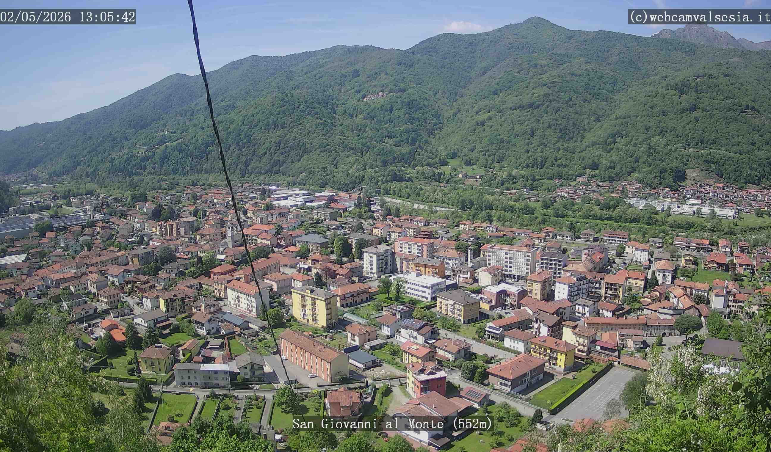 immagine della webcam nei dintorni di Varallo: webcam Quarona
