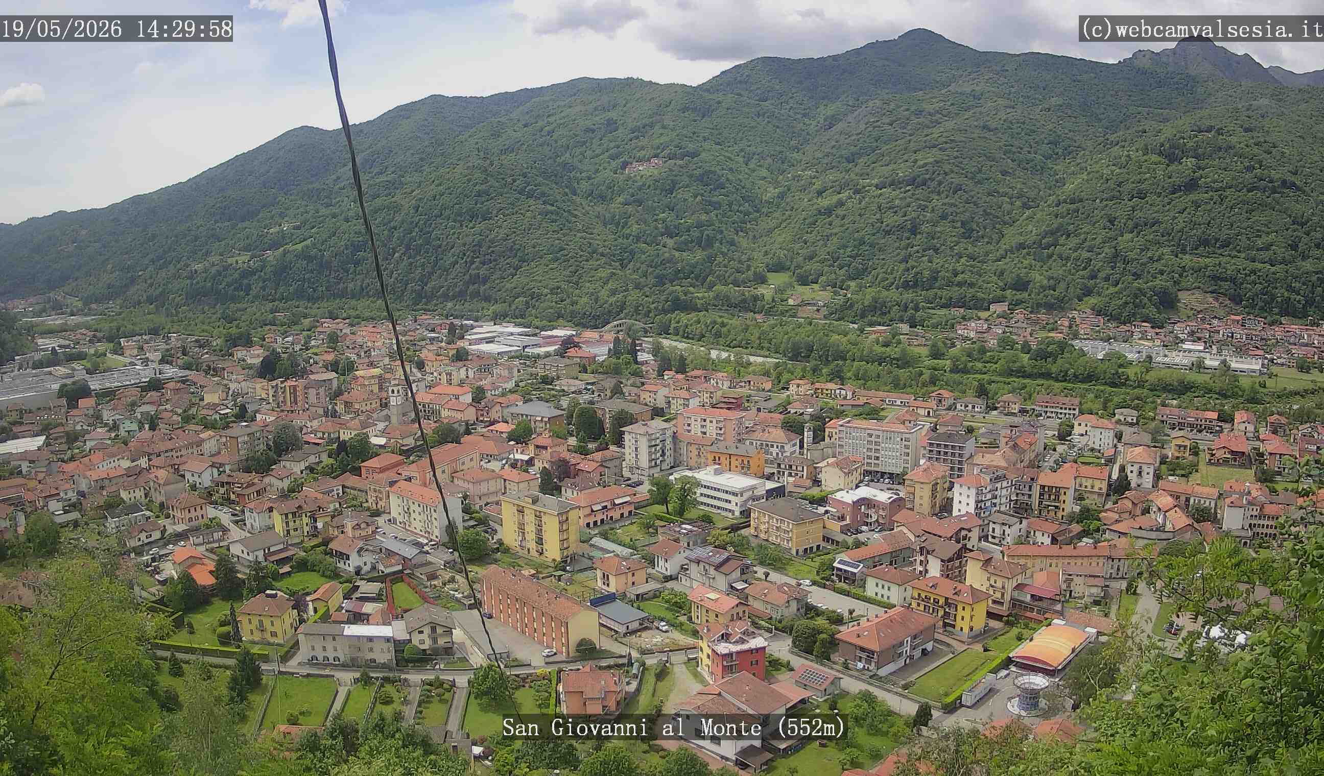 immagine della webcam nei dintorni di Bielmonte: webcam Quarona