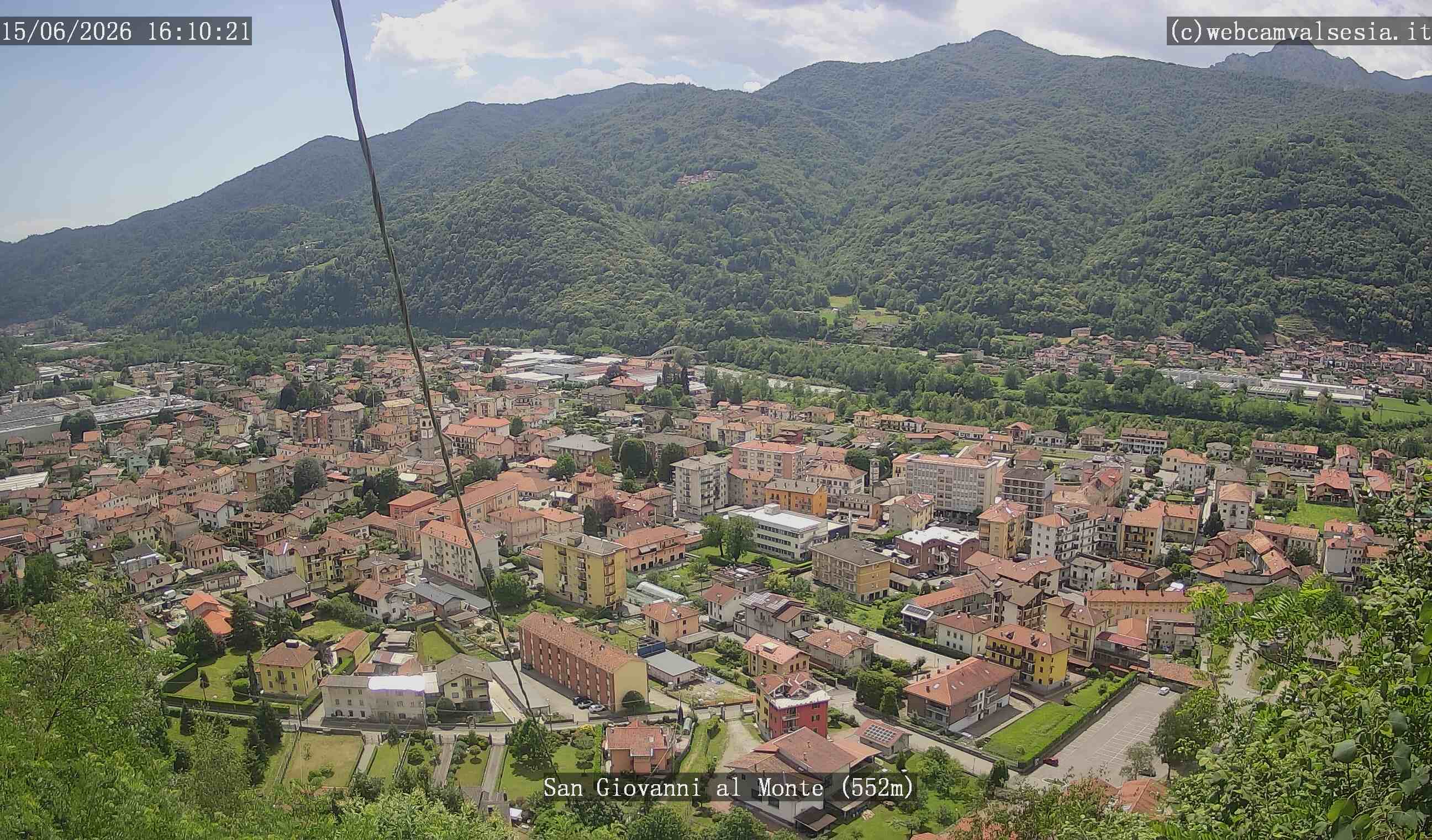 immagine della webcam nei dintorni di Bielmonte: webcam Quarona