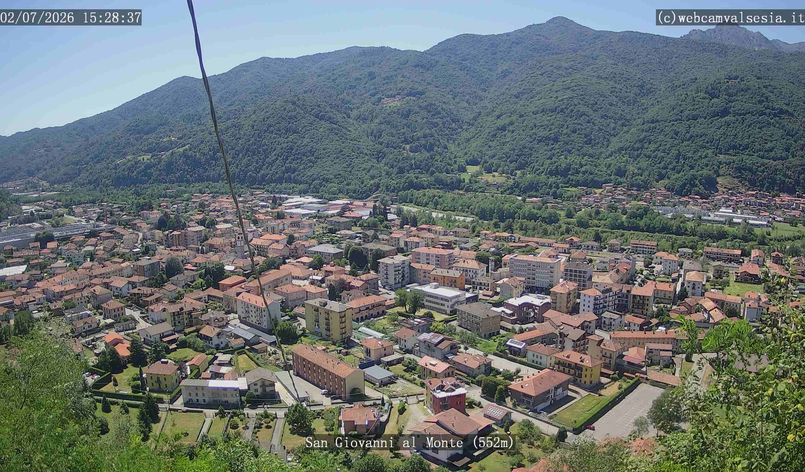 immagine della webcam nei dintorni di Borgosesia: webcam Quarona